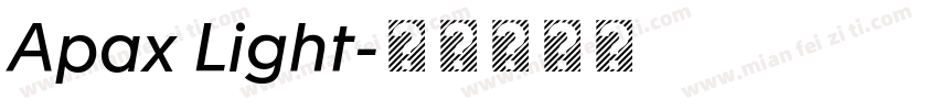 Apax Light字体转换